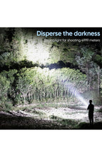 Rechargeable Tactical LED Flashlight | Aluminum Body, 3 Modes: High, Low, Strobe, Water and Dust Resistant | For Camping or Hiking