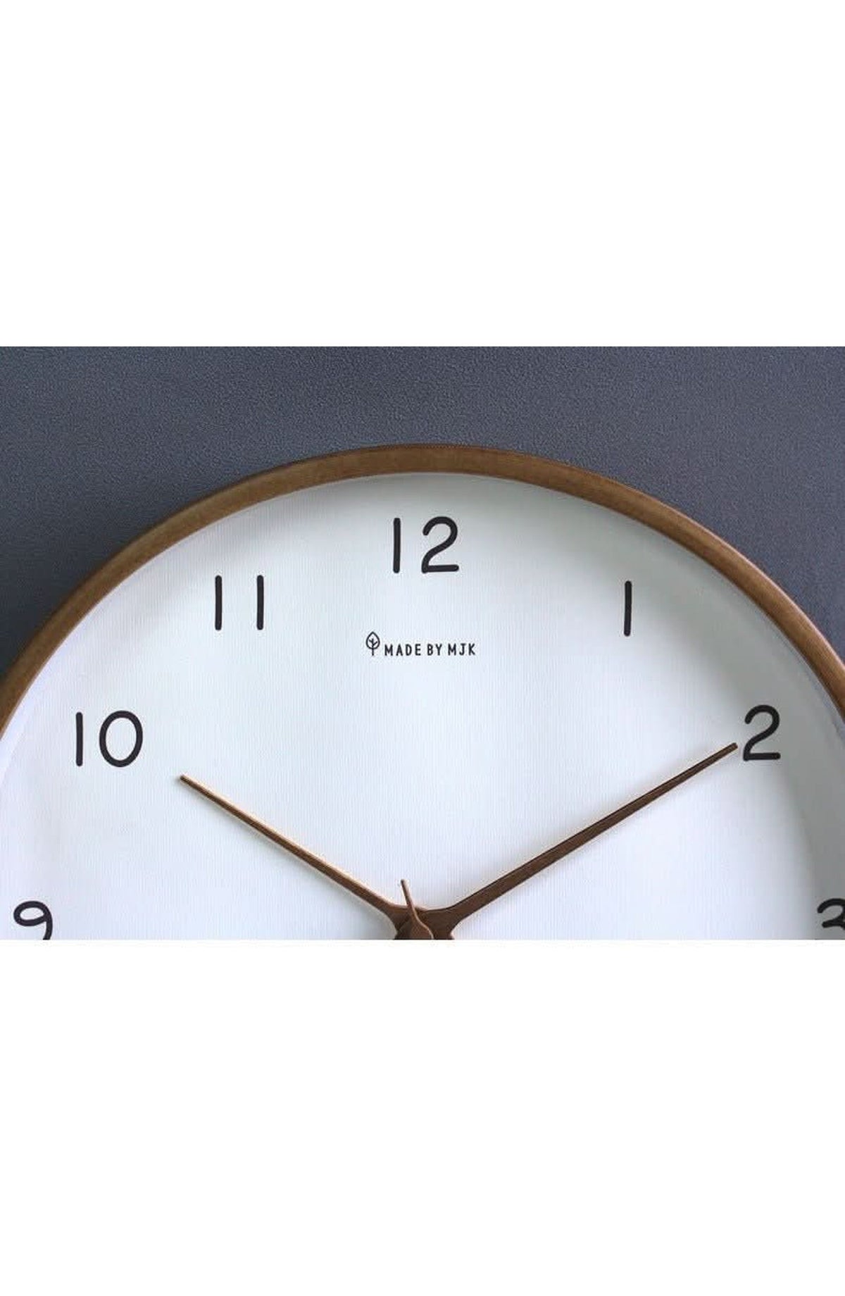Silent Solid Wood Analog Wall Clock | Quiet Non-Ticking Movement, Battery Operated | For Bedroom or Office | Cream or Brown