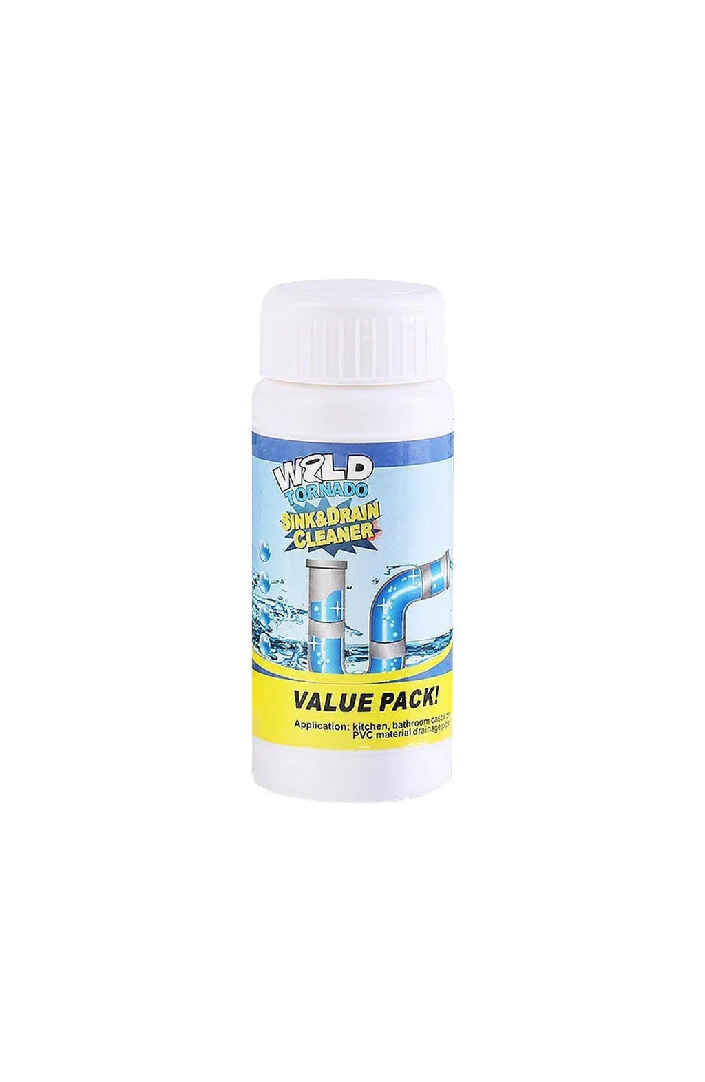 Sink and Drain Cleaner Powder | Foaming Formula Dissolves Grease, Hair, Paper and Soap Build-Up in Kitchen and Bathroom Drains