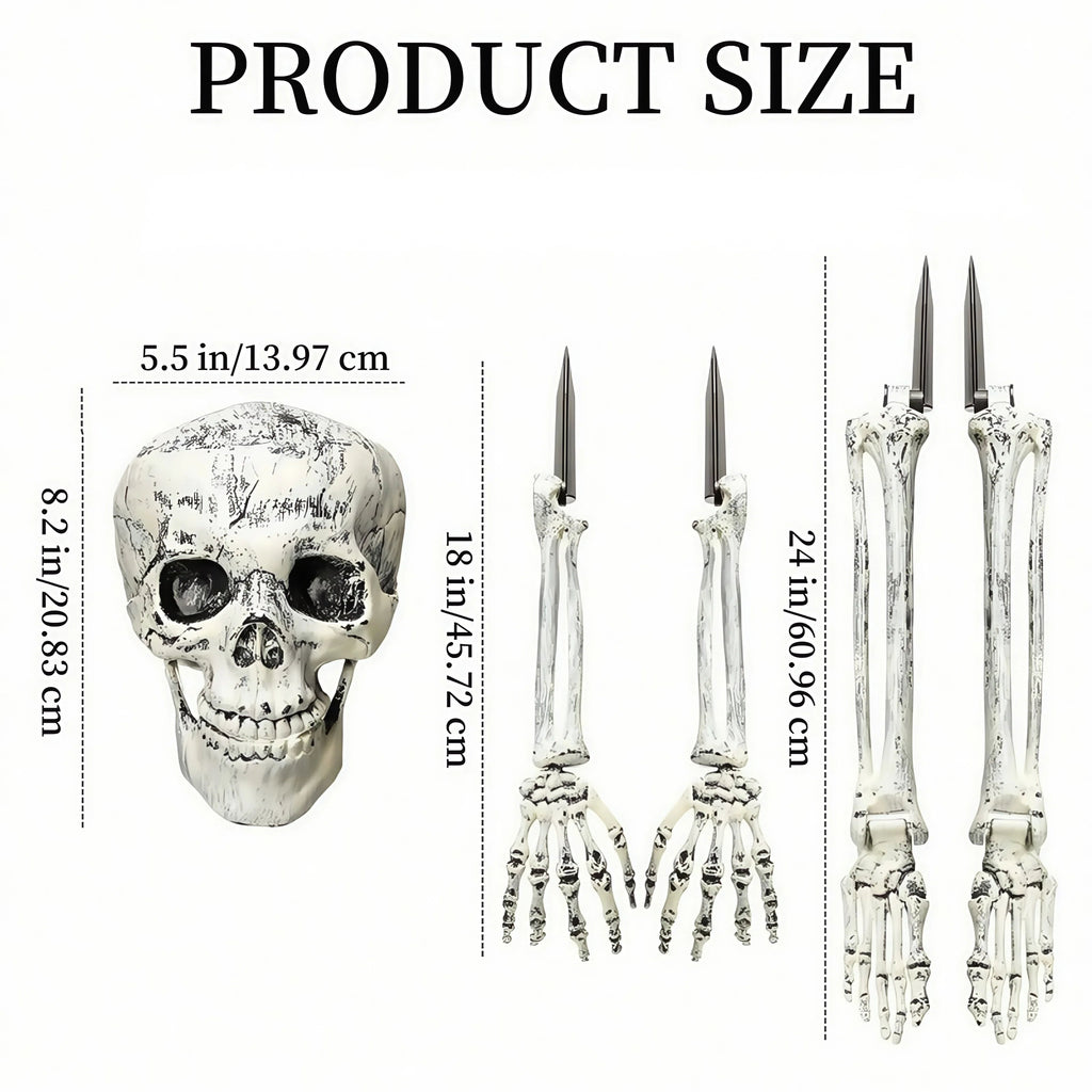 Skeleton Arms and Legs Yard Stakes for Halloween