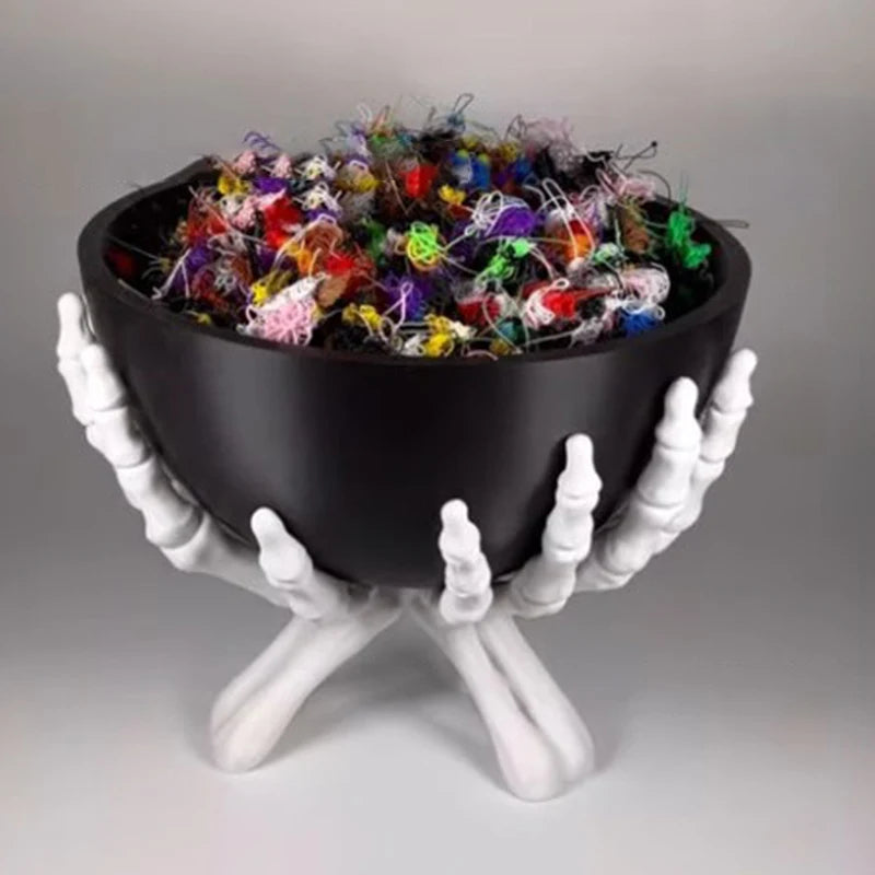 Skeleton Hand Candy Bowl Halloween Decoration