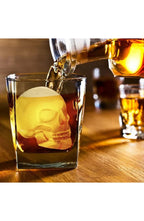 Skull Ice Cube Tray with 10 Molds | 8.7 x 4.3 In Flexible Tray with Clean Release | Dishwasher Safe for Ice, Chocolate or Jelly