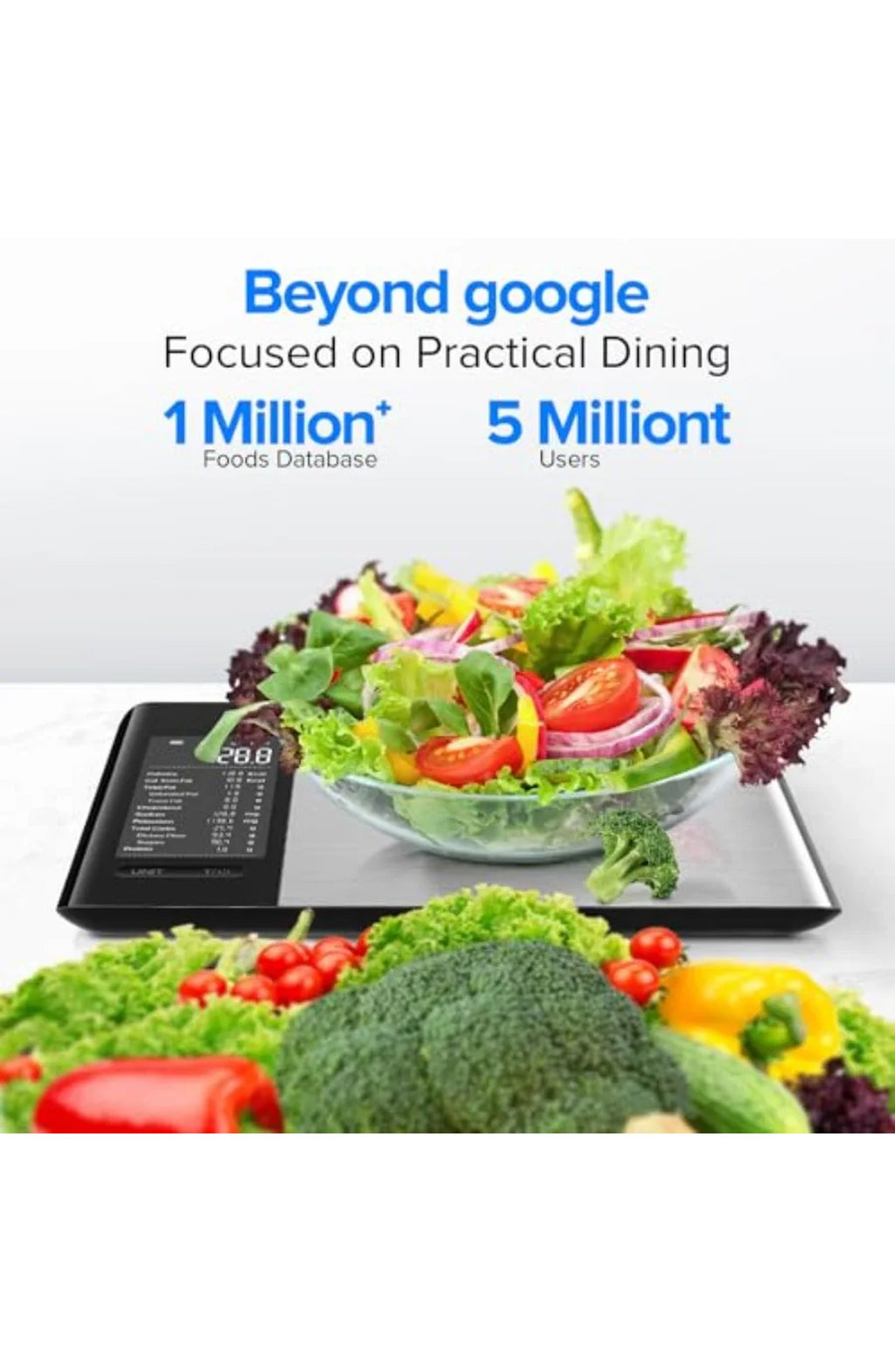 Smart Kitchen Scale with Nutritional Calculator - view 3