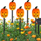 Solar Halloween Pumpkin and Ghost Yard Lights