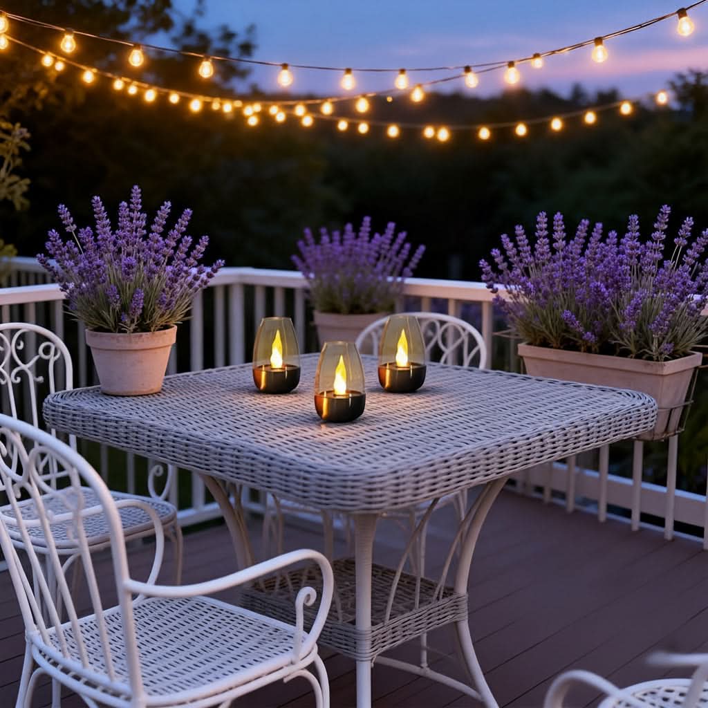 Solar LED Stainless Steel Candle | Simulated Flame, IP44 Rated