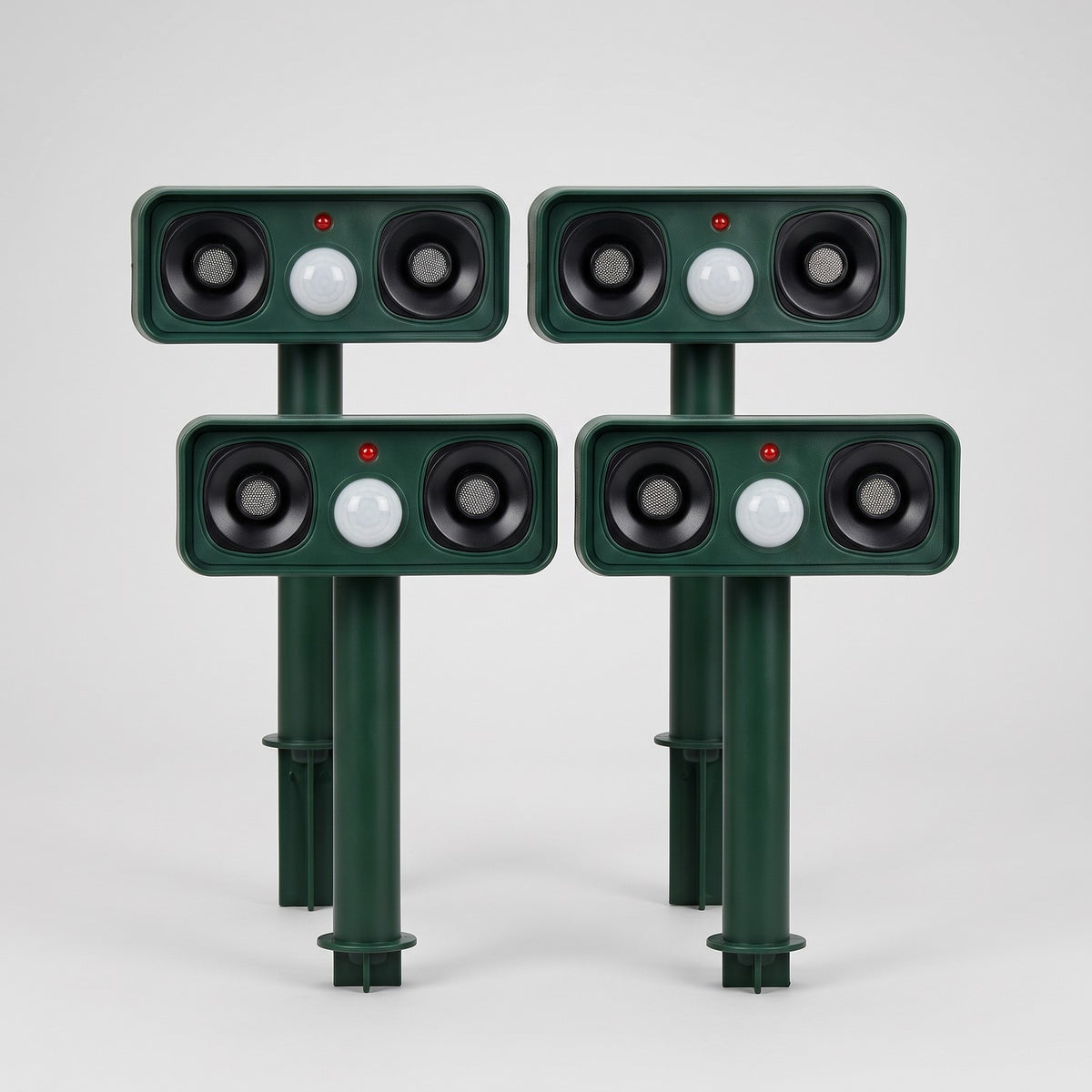 Solar Motion-Activated Animal Deterrent - Infrared Sensor