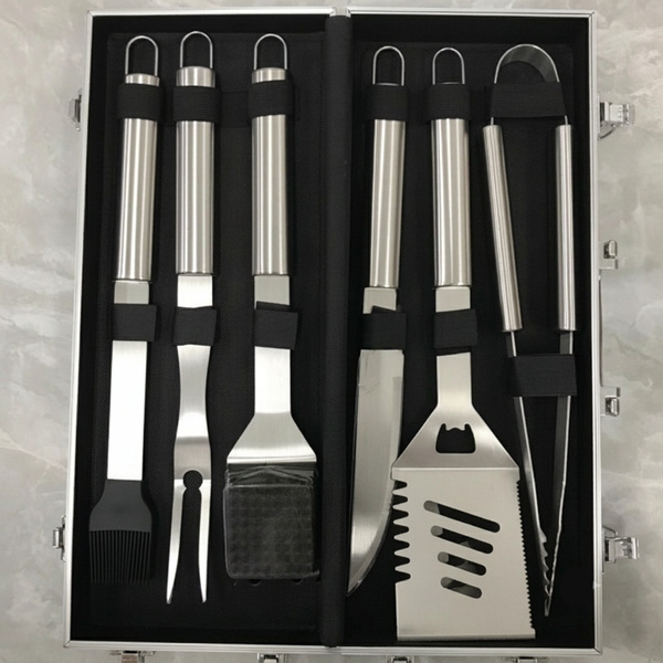 BBQ Tool Set Stainless Steel with Carry Case, Grilling Utensils Kit