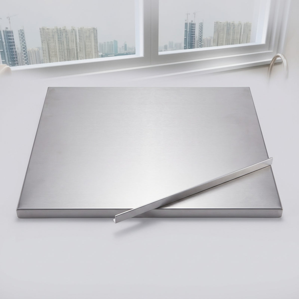 Stainless Steel Food Prep Board 15.7-19.7 In