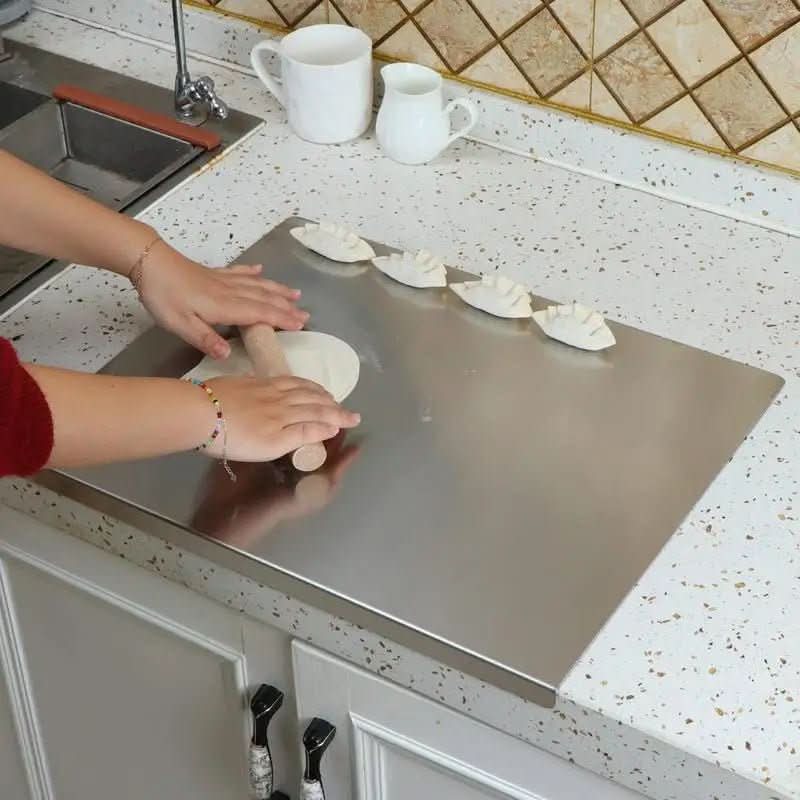 Stainless Steel Food Prep Board 15.7-19.7 In