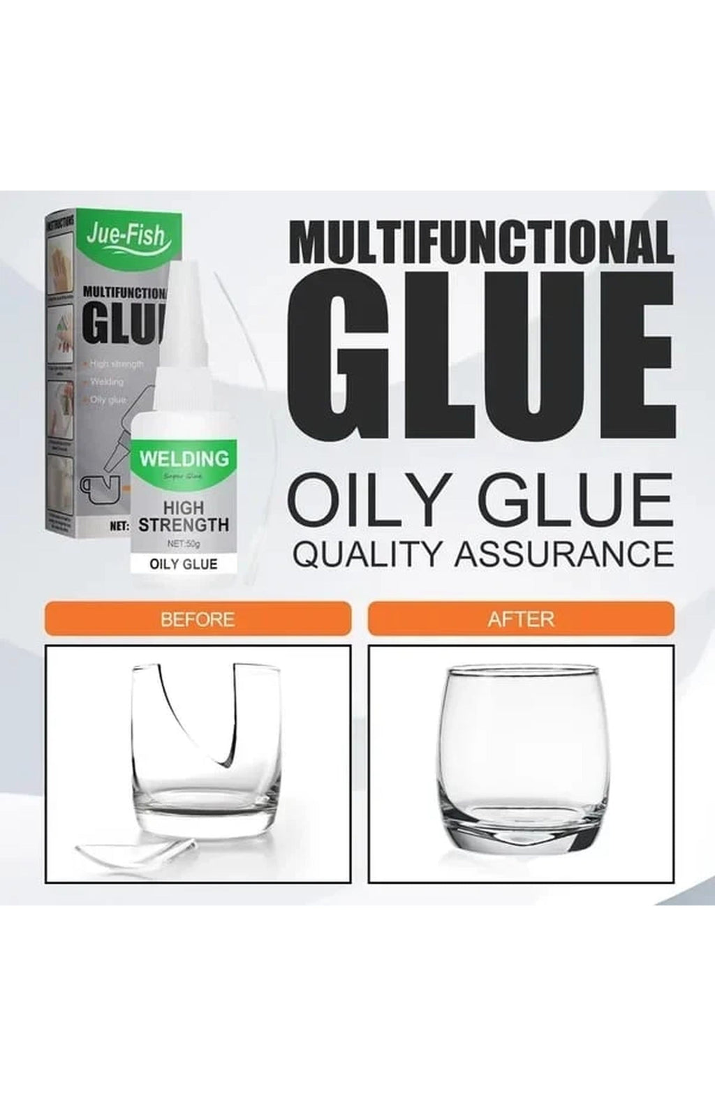 Super Glue with Precision Nozzle | Ethyl Cyanoacrylate Adhesive That Bonds in 30 Seconds | Waterproof, for Metal, Glass and Wood