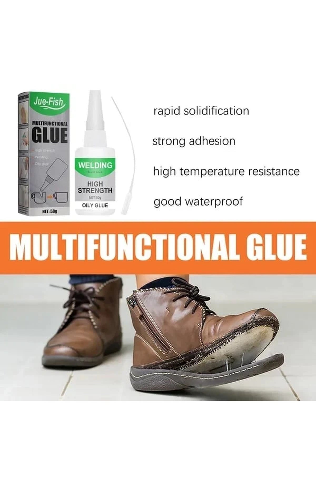 Super Glue with Precision Nozzle | Ethyl Cyanoacrylate Adhesive That Bonds in 30 Seconds | Waterproof, for Metal, Glass and Wood
