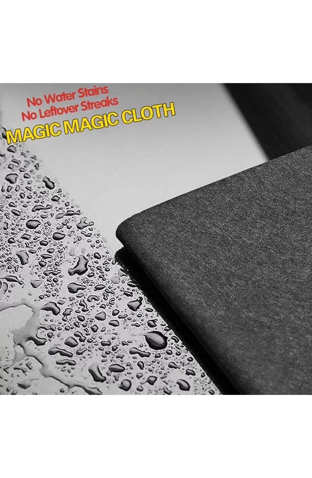 Thickened Microfiber Cleaning Cloth | Streak-Free and Lint-Free Glass Cloth for Windows, Mirrors and Stainless Steel | 4 Sizes