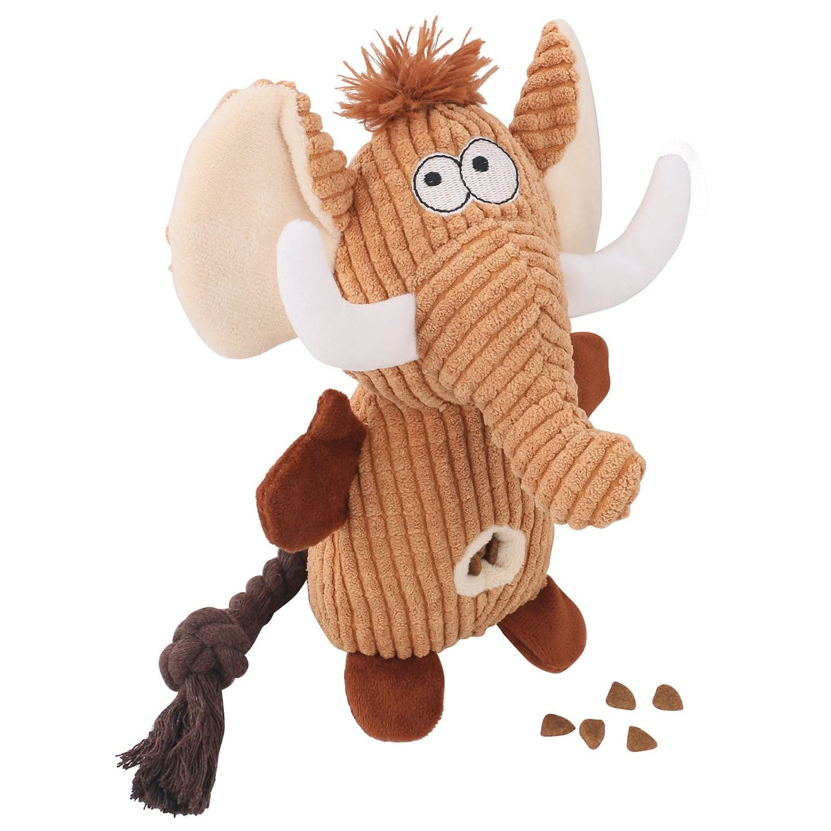 Tough Dog Chew Toy for Aggressive Chewers, Teeth Cleaning – 13 Styles – Brown Elephant