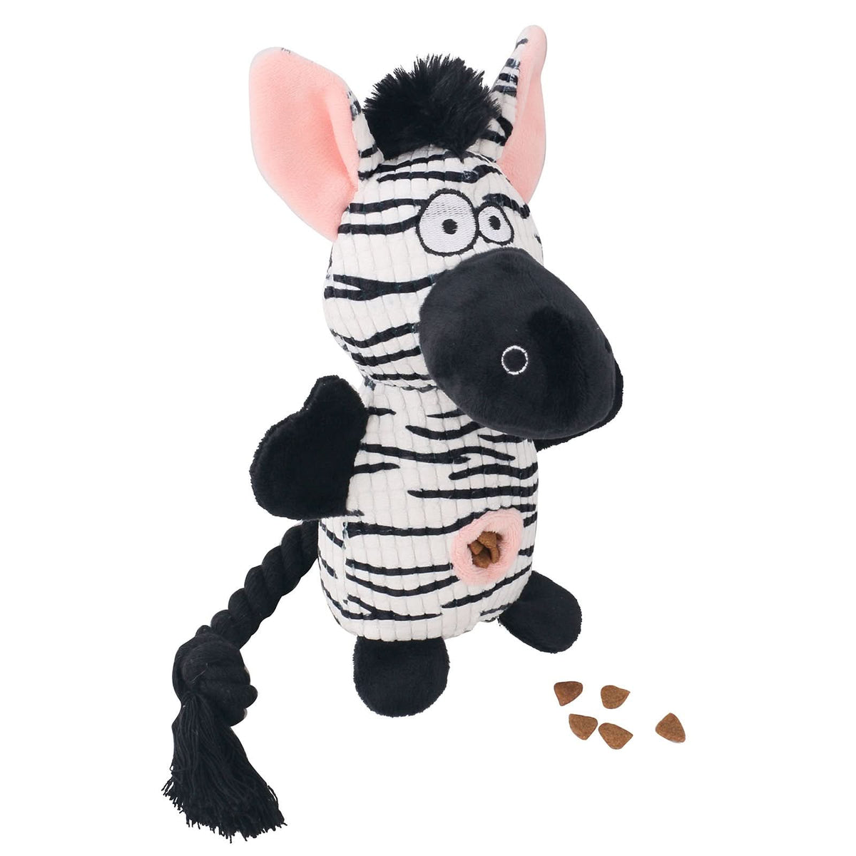 Tough Dog Chew Toy for Aggressive Chewers, Teeth Cleaning – 13 Styles – Zebra
