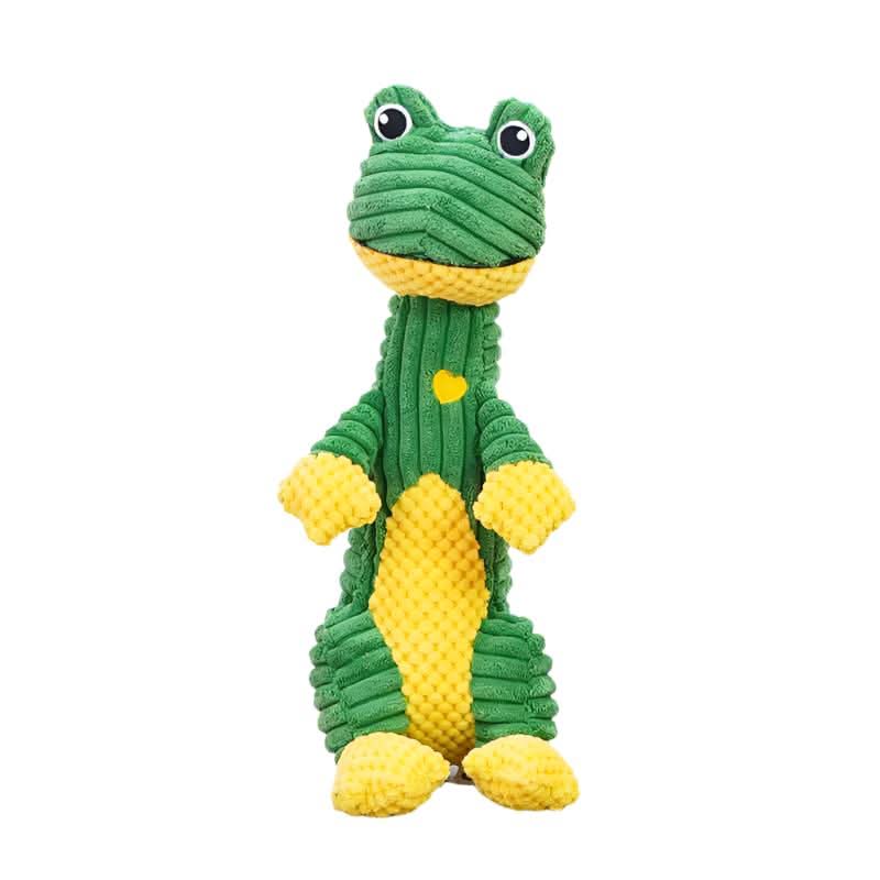 Tough Dog Chew Toy for Aggressive Chewers, Teeth Cleaning – 13 Styles – Frog