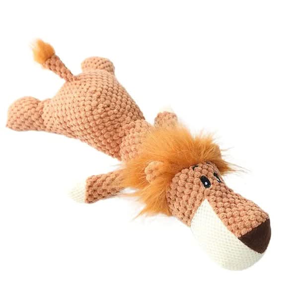 Tough Dog Chew Toy for Aggressive Chewers, Teeth Cleaning – 13 Styles – Lion
