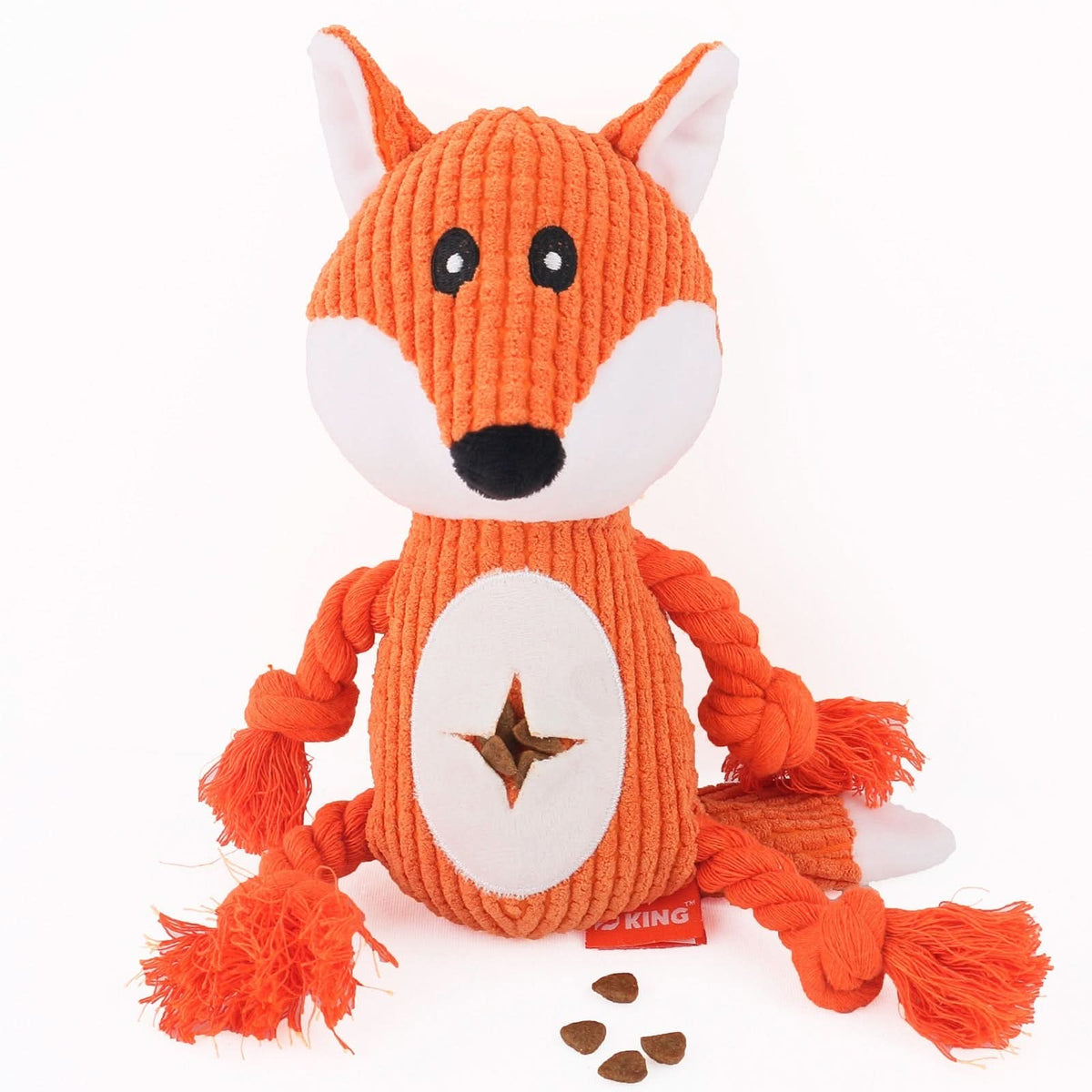 Tough Dog Chew Toy for Aggressive Chewers, Teeth Cleaning – 13 Styles – Fox