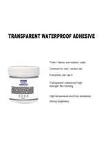 Transparent Waterproof Coating Agent, 300 g | Water-Based Sealant That Dries Clear on Tile, Brick, Concrete, Wood, Metal and PVC