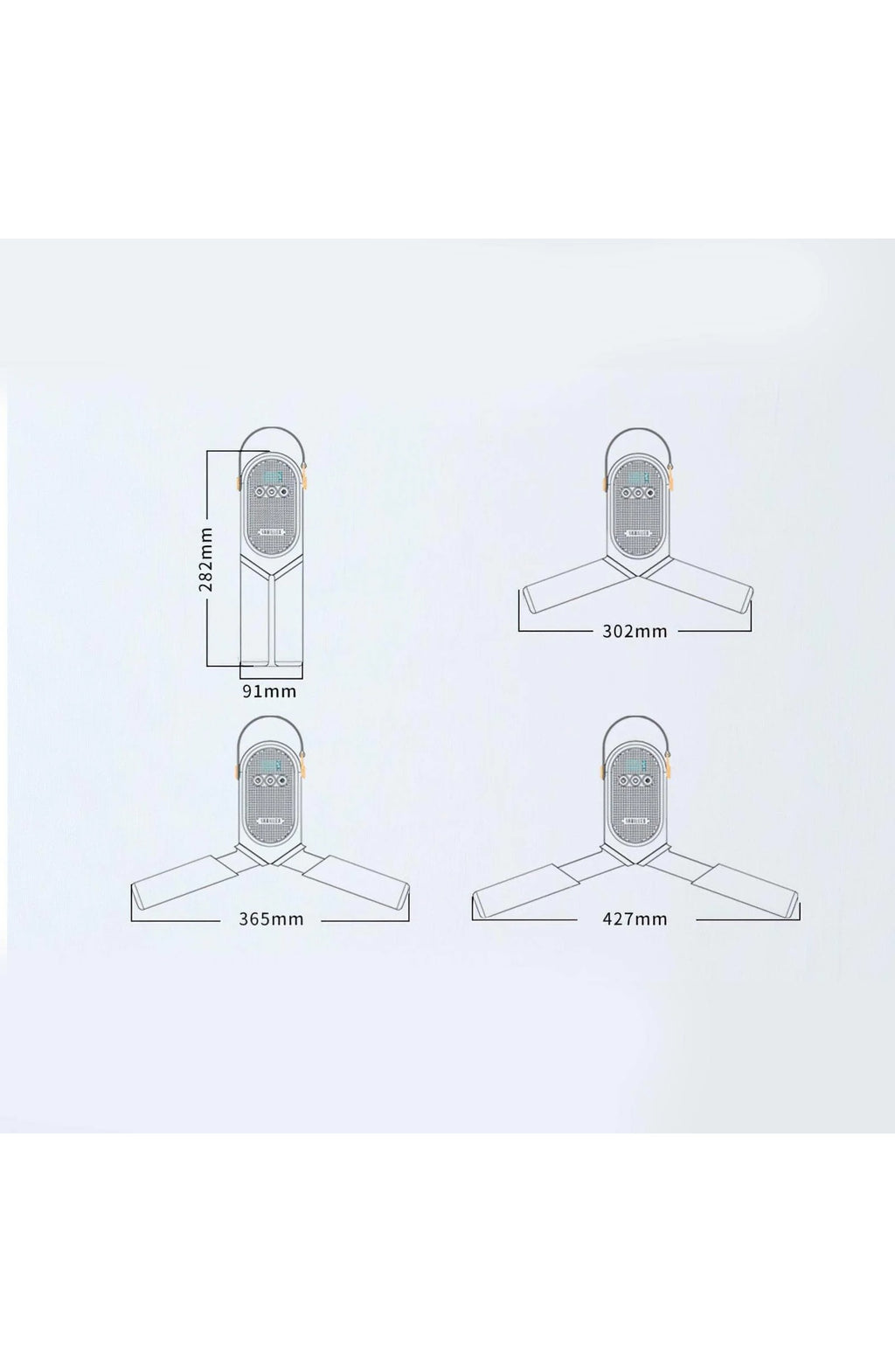 Foldable Portable Clothes Dryer with 3 Modes - view 4