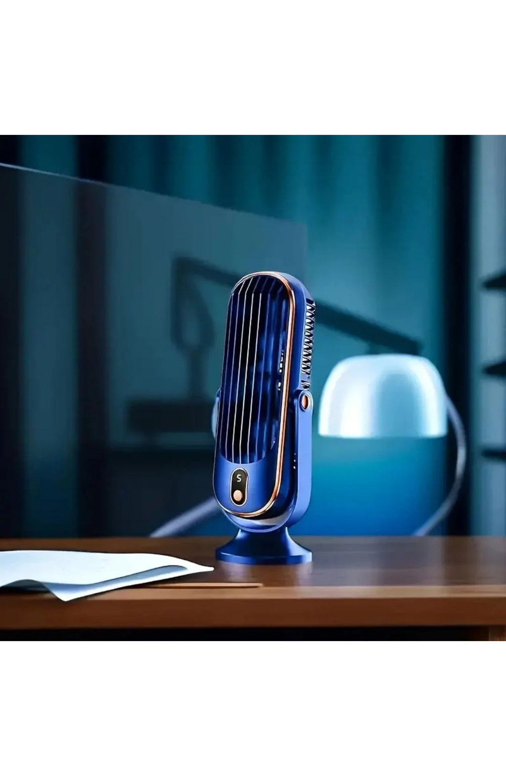 Ultra-Quiet USB Desk Fan, Rechargeable