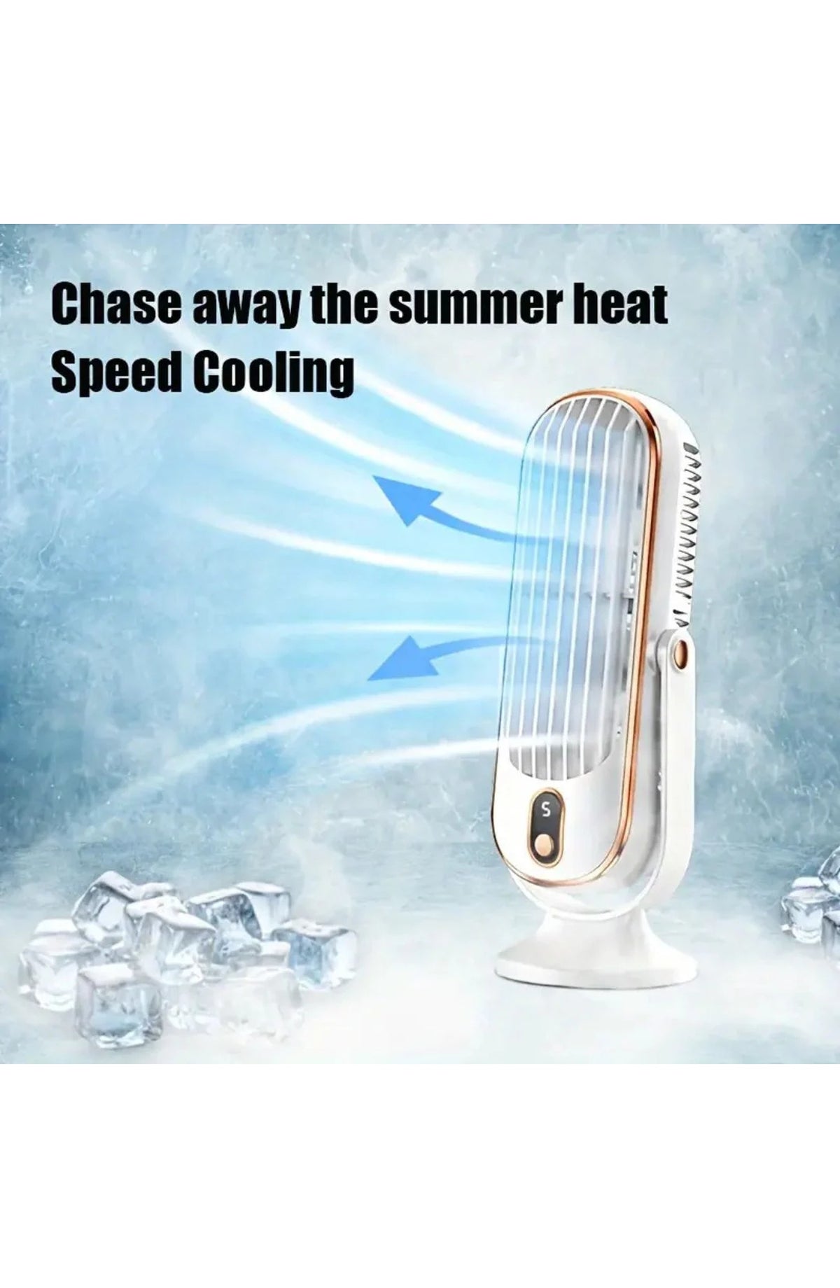 Ultra-Quiet USB Desk Fan, Rechargeable - view 2