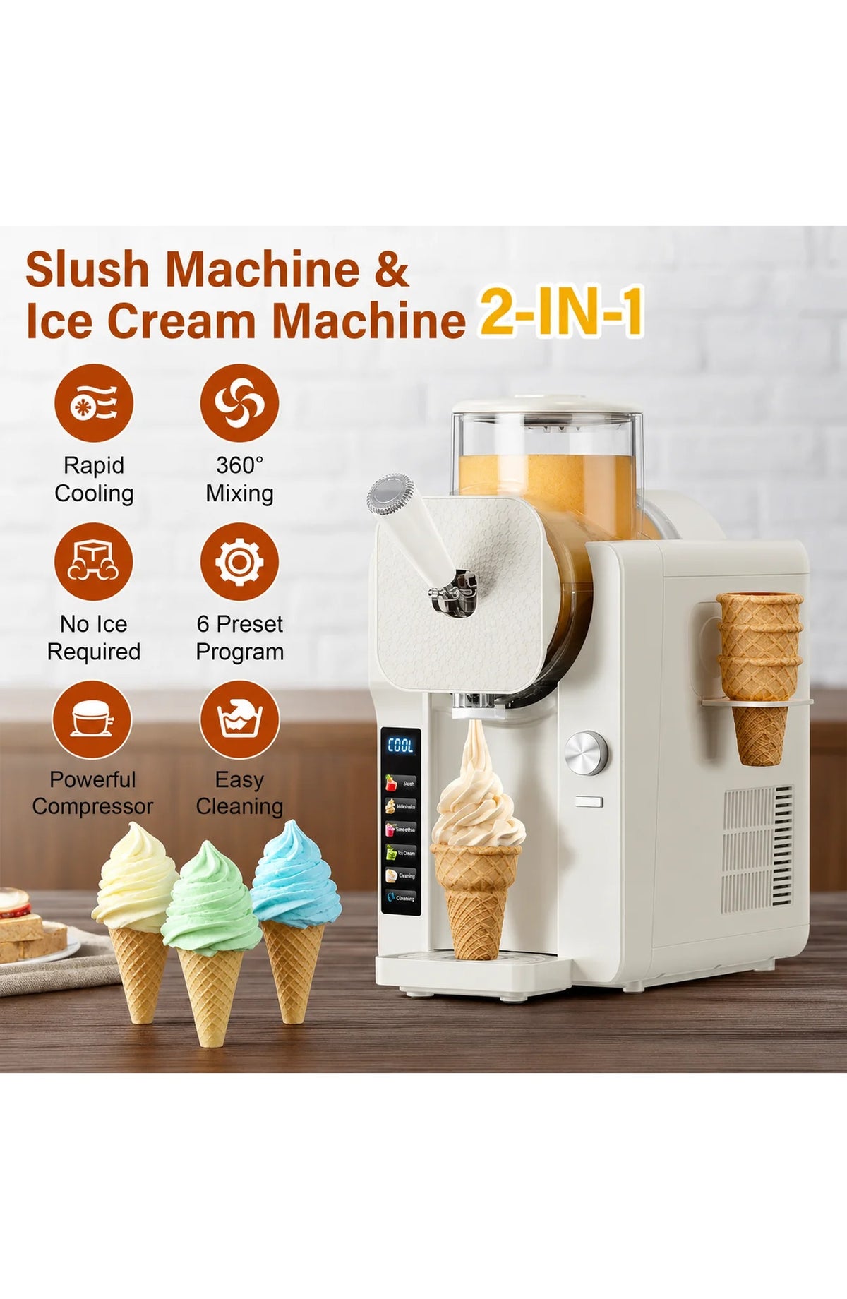 2-in-1 Ice Cream and Slush Maker - view 5