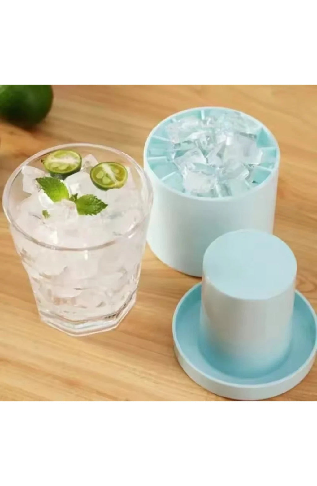 Stackable Silicone Ice Cube Tray with Lid - view 2
