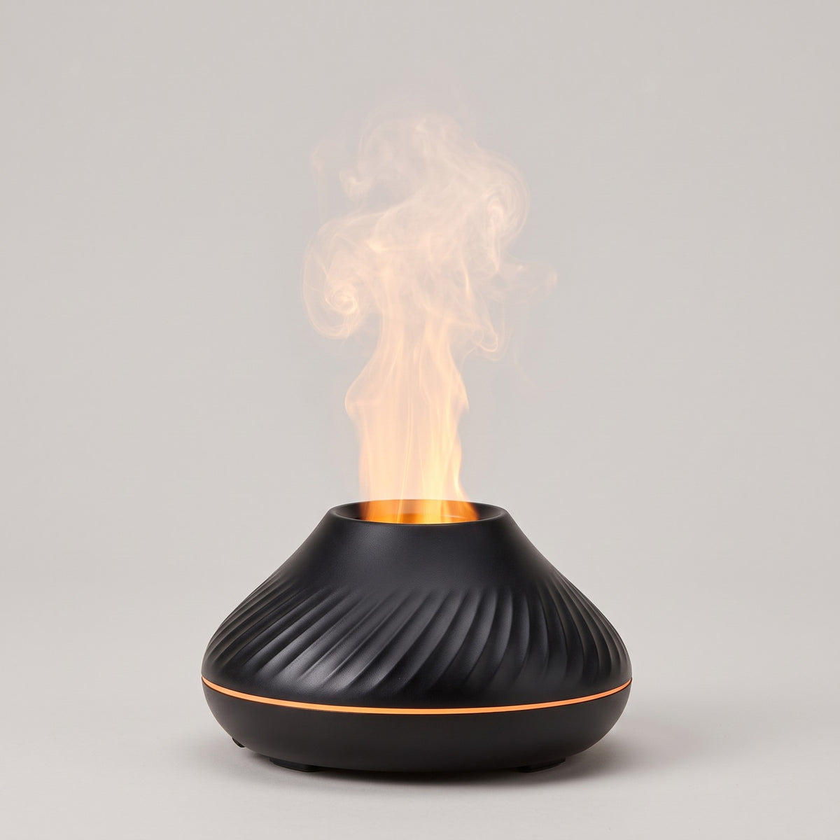 Volcano Aroma Diffuser 130ml - Flame Effect Night Light