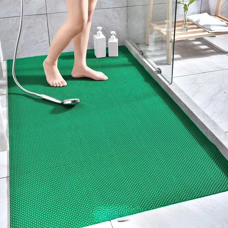 Non-Slip Waterproof PVC Floor Mat, Kitchen and Bathroom – 23.6 x 35.4 in – Green