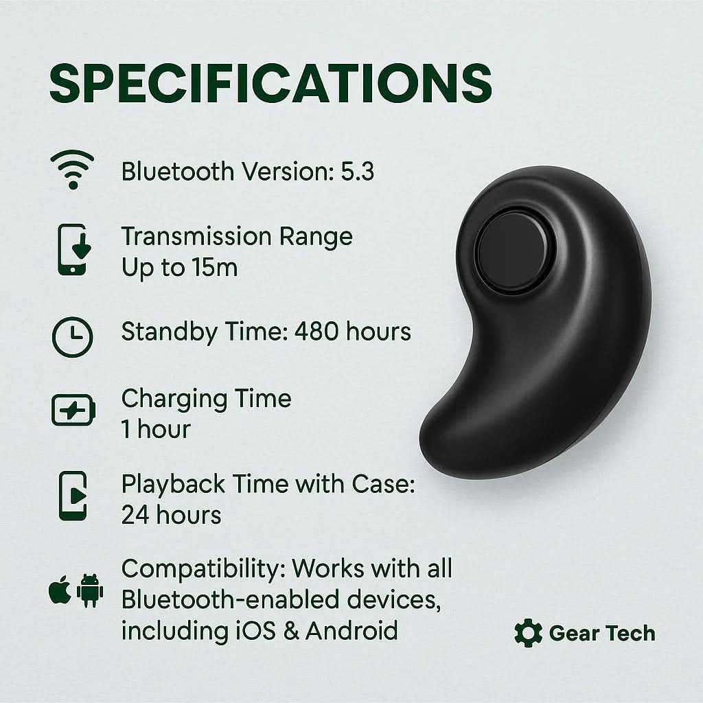 Wireless Sleep Headphones, Bluetooth 5.3 Sleeping Earbuds, IPX5 Rated