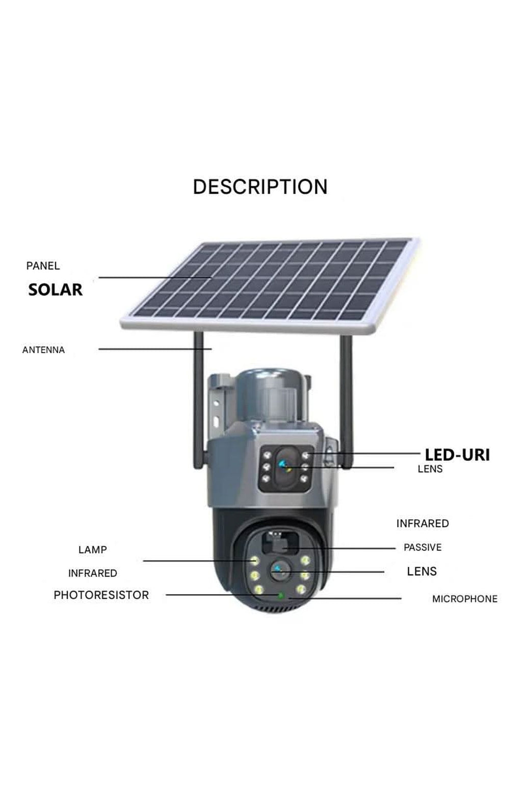 Wireless Outdoor Security Camera, Solar Powered - view 5