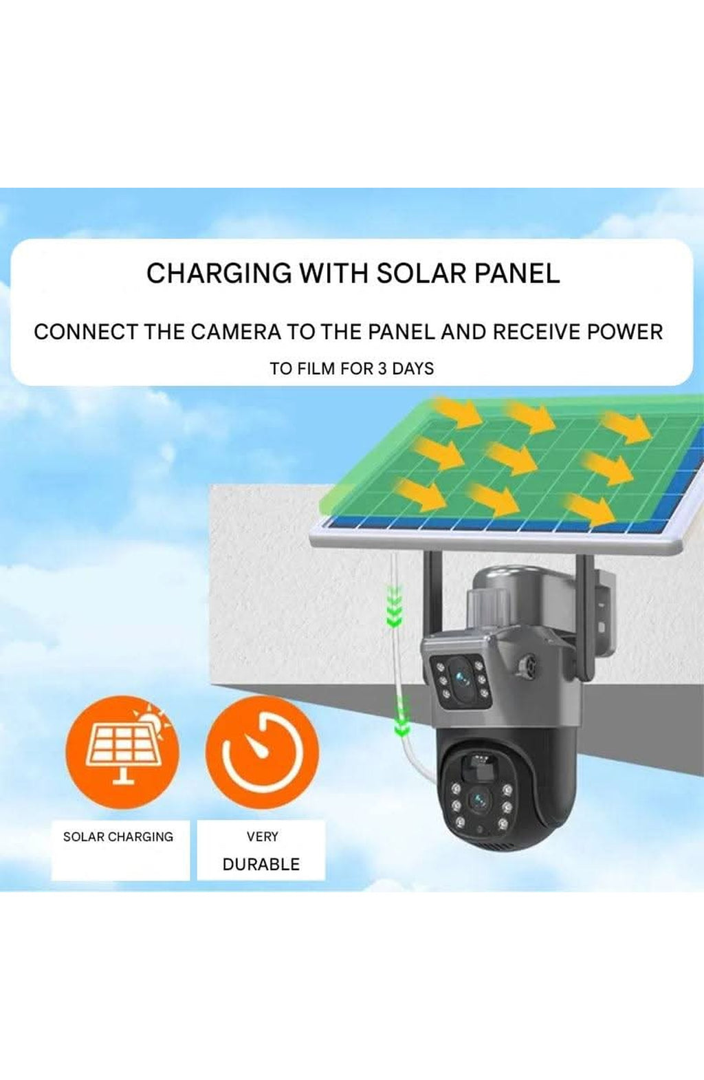 Wireless Outdoor Security Camera, Solar Powered - view 6