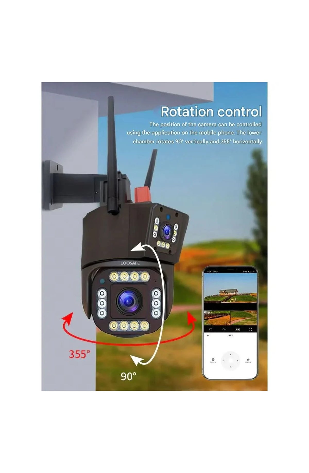 Wireless Outdoor Security Camera, Solar Powered - view 8
