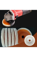 Wool Polishing Wheel Discs for 100 mm (4 In) Angle Grinders | Soft Buffing Pads for Polishing Metal, Stone, Wood and Car Wax