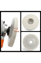 Wool Polishing Wheel Discs for 100 mm (4 In) Angle Grinders | Soft Buffing Pads for Polishing Metal, Stone, Wood and Car Wax