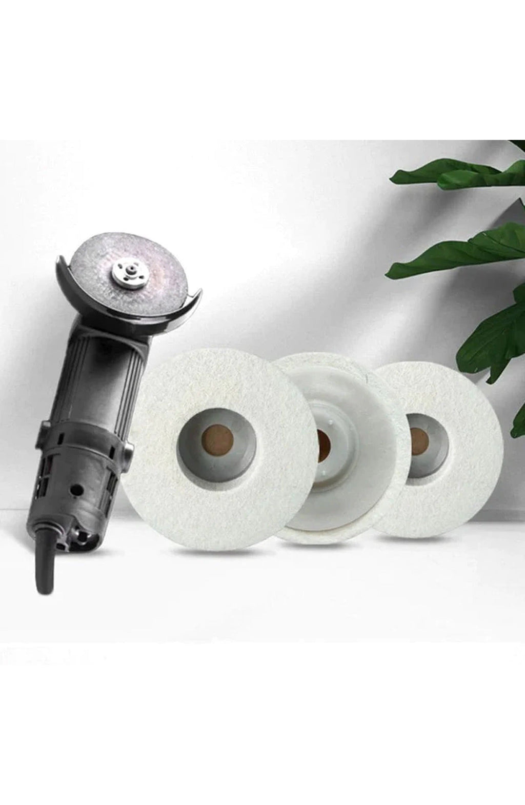 Wool Polishing Wheel Discs for 100 mm (4 In) Angle Grinders | Soft Buffing Pads for Polishing Metal, Stone, Wood and Car Wax